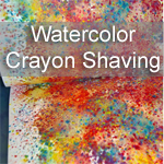 Watercolor Crayon Shavings