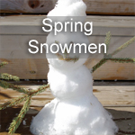 Spring Snowmen