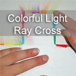 Colorful Light Ray Cross