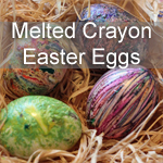 Melted Crayon Easter Eggs