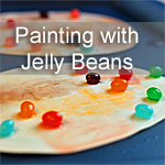 Painting with Jelly Beans