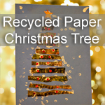 Recycled Paper Christmas Tree