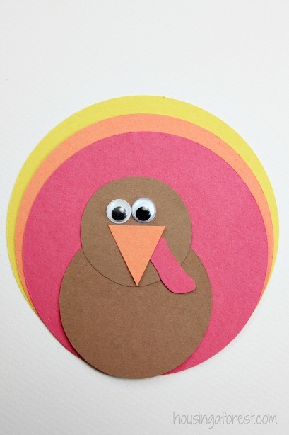 Shape Turkey ~ Simple toddler activity that helps with shape recognition