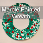 Marble Painted Wreath
