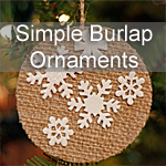 Burlap Ornaments