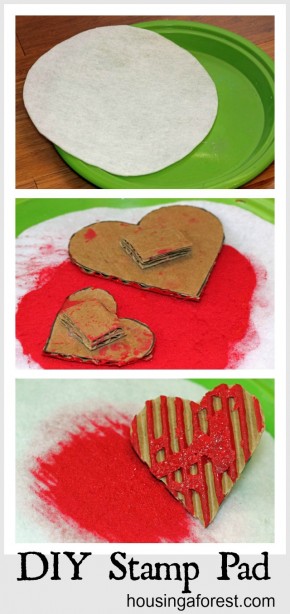 DIY Stamp Pad ~ no more need for expensive stamp pads, make your own. The best part is you can use any color of paint!