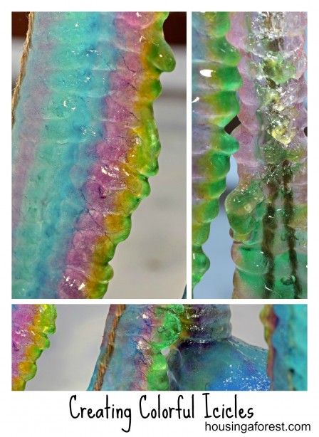 Creating Colorful Icicles ~ Housing A Forest