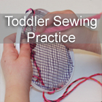 Toddler Sewing Activity