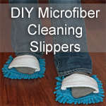 DIY Microfiber Cleaning Slippers