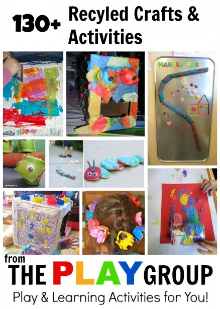 130+ recycled Crafts and activities from the PLAY group