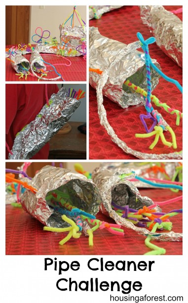 Tinfoil and Pipe Cleaner Challenge that your kids will love!