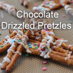 Chocolate Drizzled Pretzels