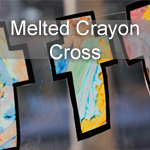 Melted Crayon Cross