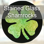 Stained Glass Shamrock Craft