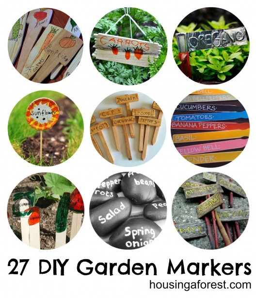 27 DIY Garden Markers 