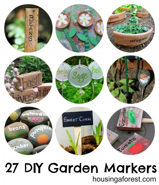 27 DIY Garden Markers 