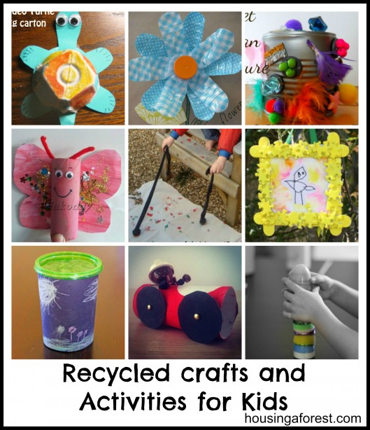 Recycled Crafts and Activities for Kids