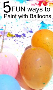 5 fun ways to paint with balloons