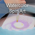 Watercolor Spin Art