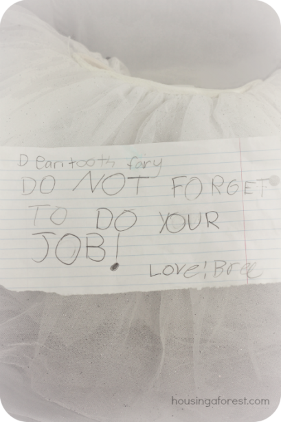 Note to the Tooth Fairy