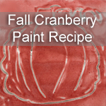 Homemade Cranberry Fall Paint Recipe