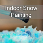 Indoor Snow Painting