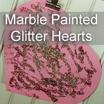 Glitter Marble Painting