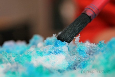 Indoor Snow Painting | Housing a Forest