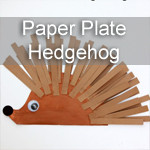 Paper Plate Hedgehog