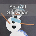 Spin Art Snowman