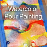 Pour Painting with Watercolors