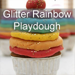 Glitter Rainbow Playdough Recipe
