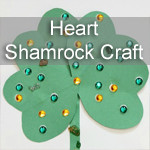 St Patricks Day Activity ~ Heart Shamrock Craft