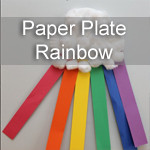 Paper Plate Rainbow Craft