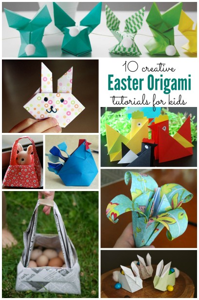 10 Easy Origami Tutorials perfect for Easter ~ Origami for kids