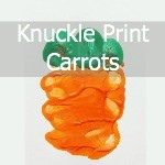 Carrot Handprint Art