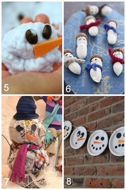 24 adorable Snowman Crafts ~ lots of of simple ideas for crafting with kids!