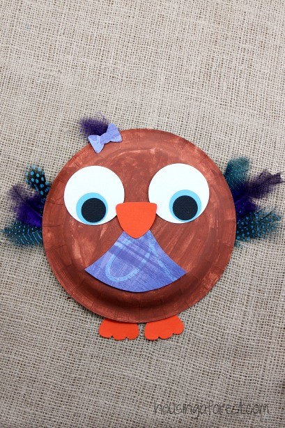 Paper Plate Owl ~ Easy kids craft 