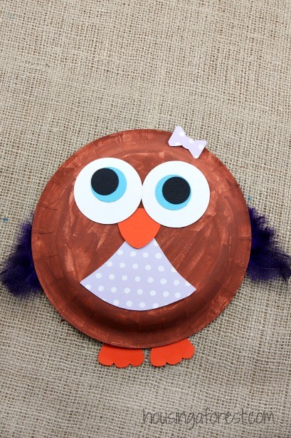Paper Plate Owl ~ Easy kids craft 