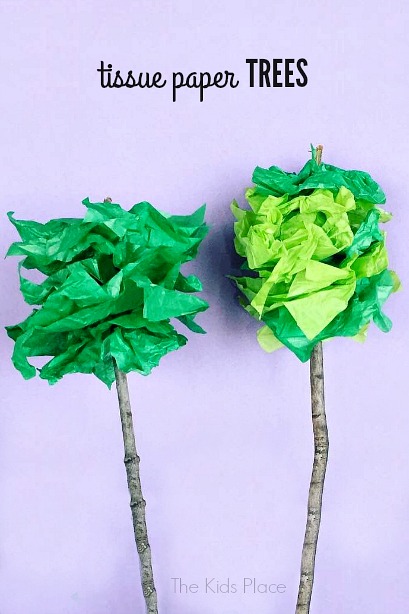 Tissue Paper Trees Housing A Forest