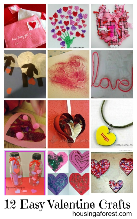12 Easy Kid Valentine Crafts – Housing a Forest